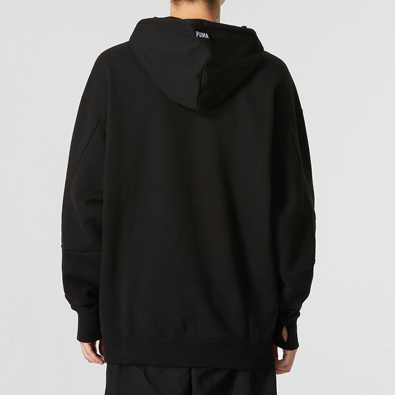 PUMA Colorful Logo Hoodie 'Black' 537706-01