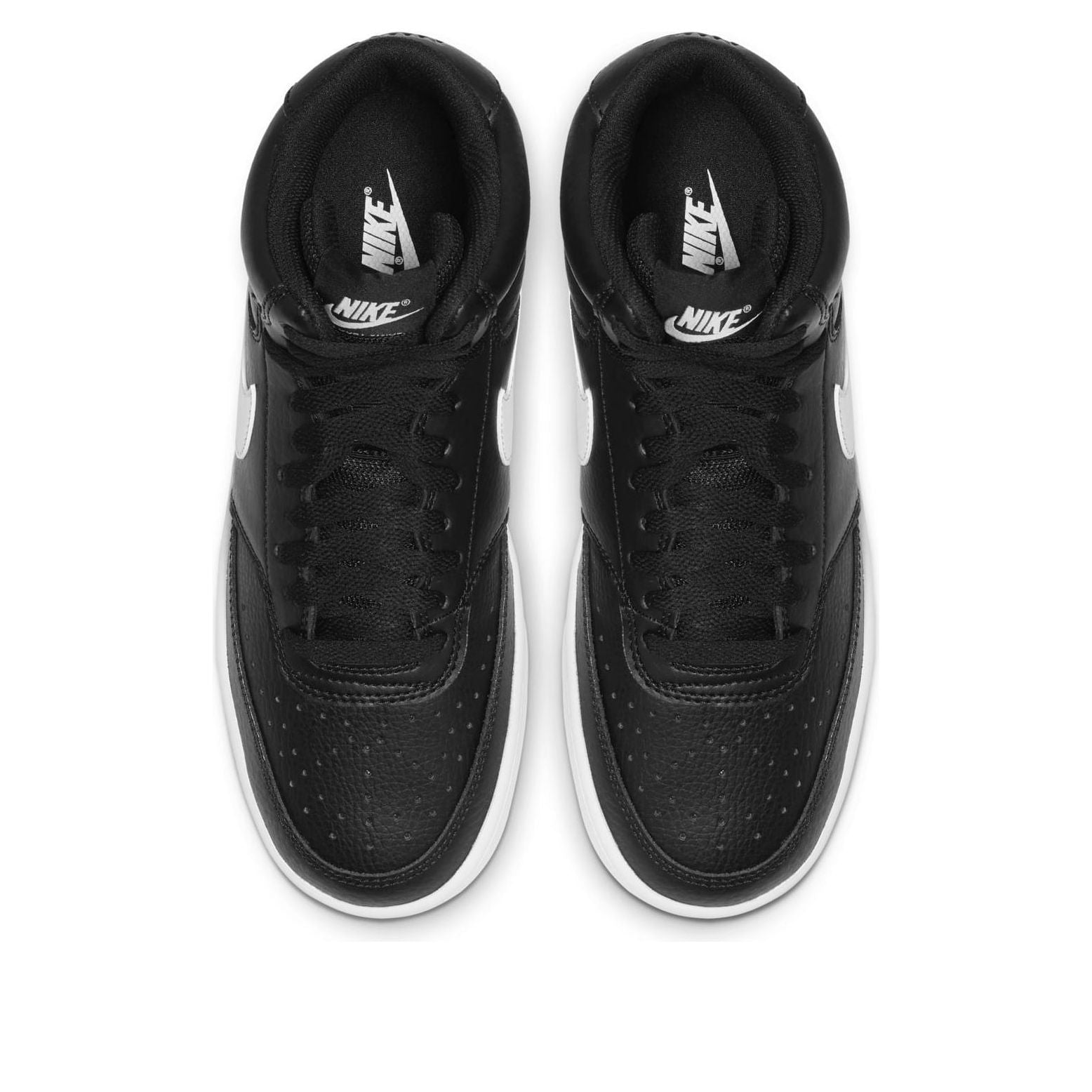 (WMNS) Nike Court Vision Mid 'Black And White' CD5436-001