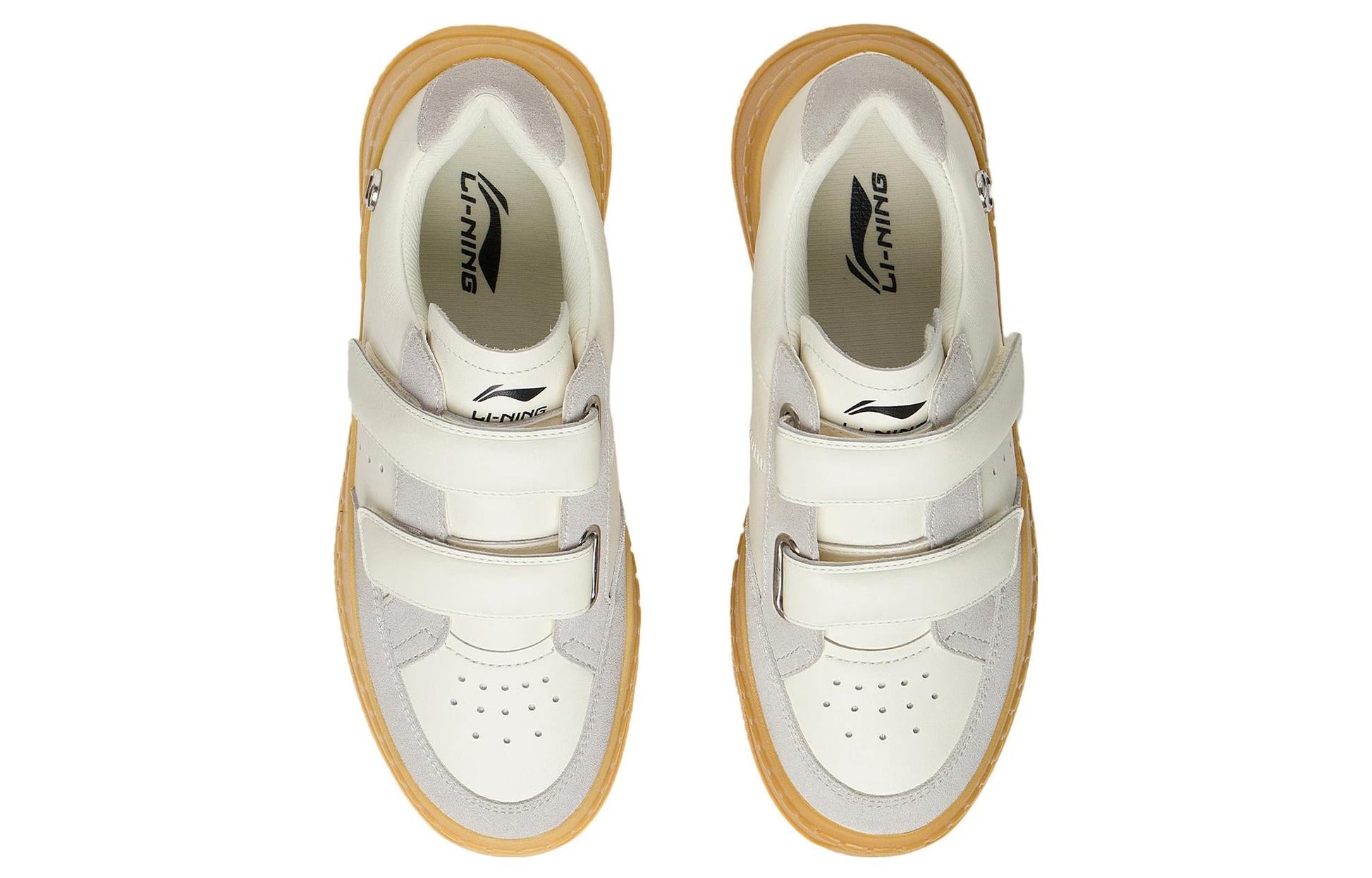 (WMNS) Li-Ning Blank Casual Sneakers 'White Grey' AGCT058-2