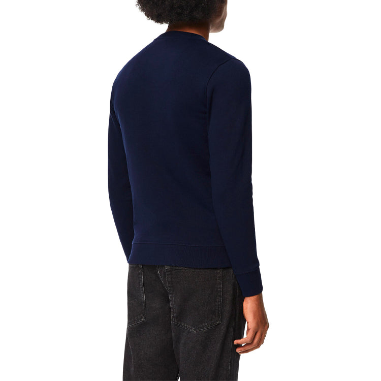 Men's LOEWE Anagram Cotton Round Neck Alphabet Embroidered Sports Classic Navy Blue H526Y24J02-5110