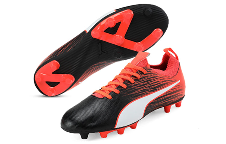 PUMA EvoKNIT FTB II FG Firm Ground 'Red Black' 104709-04