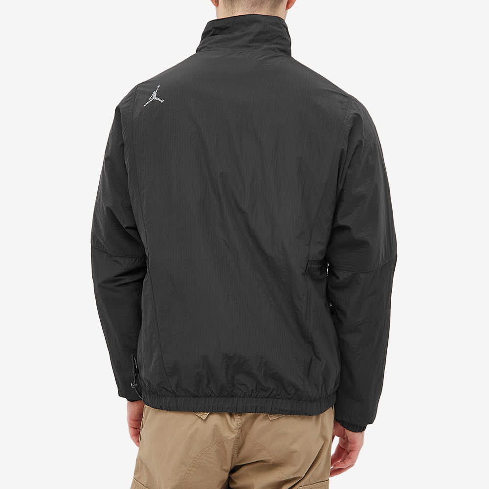Air Jordan Solid Color Alphabet Stand Collar Jacket Men's Black DJ0255-010