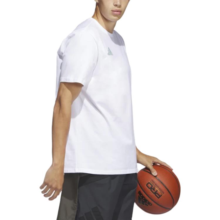 adidas Worldwide Hoops City Basketball Graphic Tee 'White' IC1872