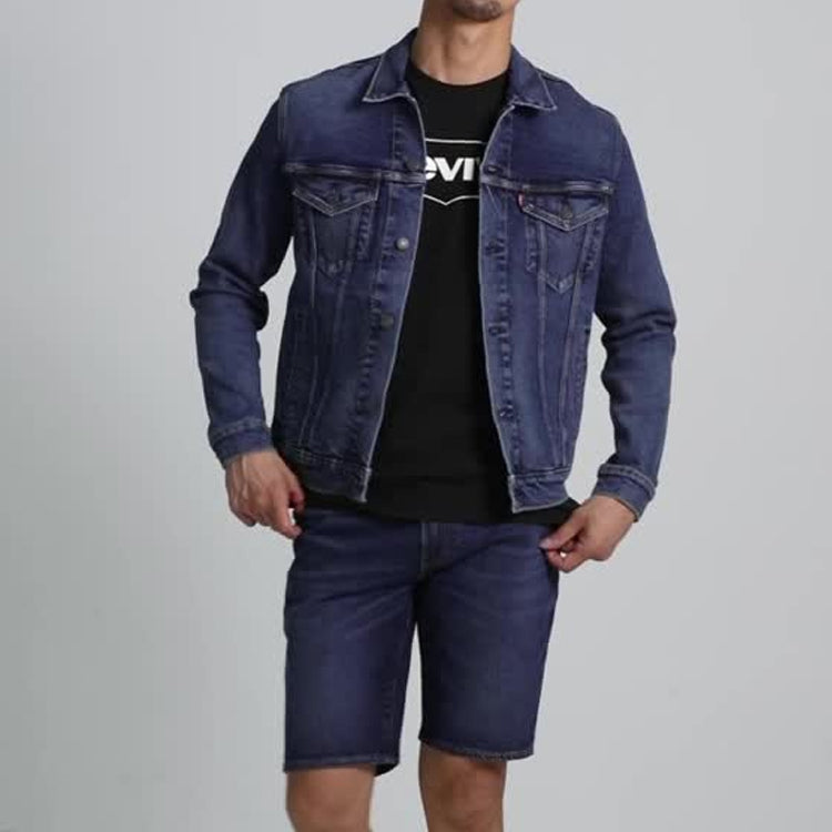 Men's Levis Loose Casual Denim Jacket Denim 72334-0418