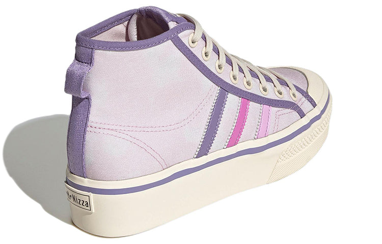 (WMNS) adidas Nizza Platform Mid Shoes 'Almost Pink   Pulse Lilac' GX4608
