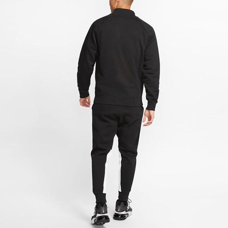 Nike Casual Stay Warm Fleece Sports Stand Collar Suit Black BV3017-010