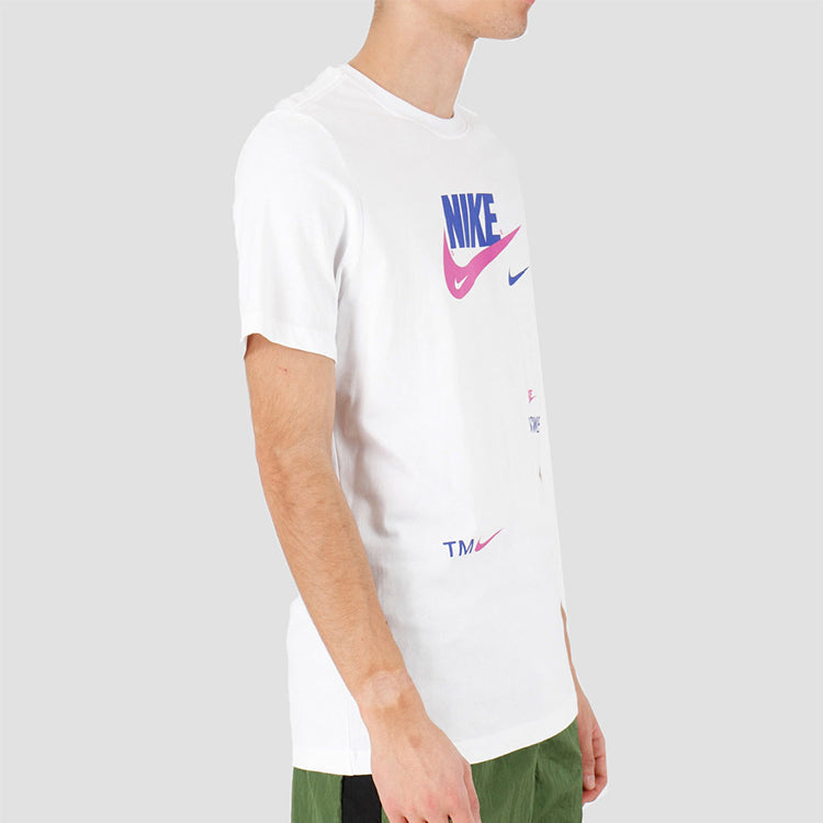 Nike Swoosh Round Neck Short Sleeve White CU0078-100