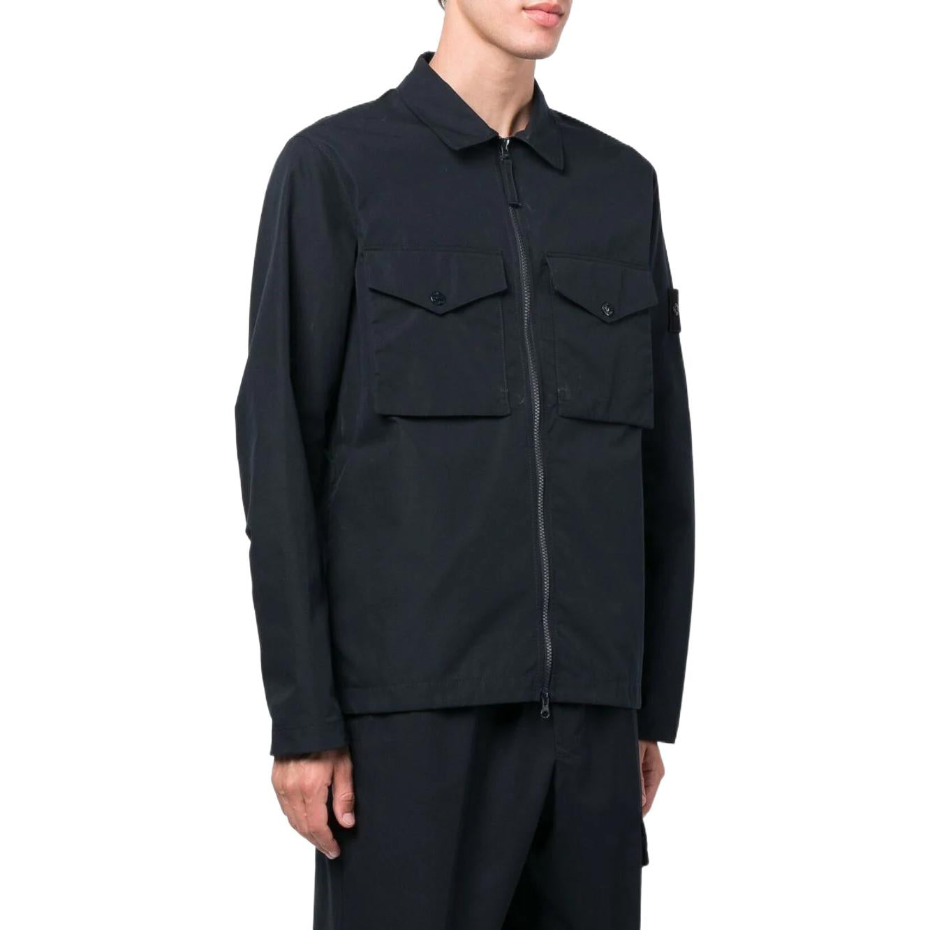 STONE ISLAND Ghost Overshirt 'Navy' 7715116F1-V0020