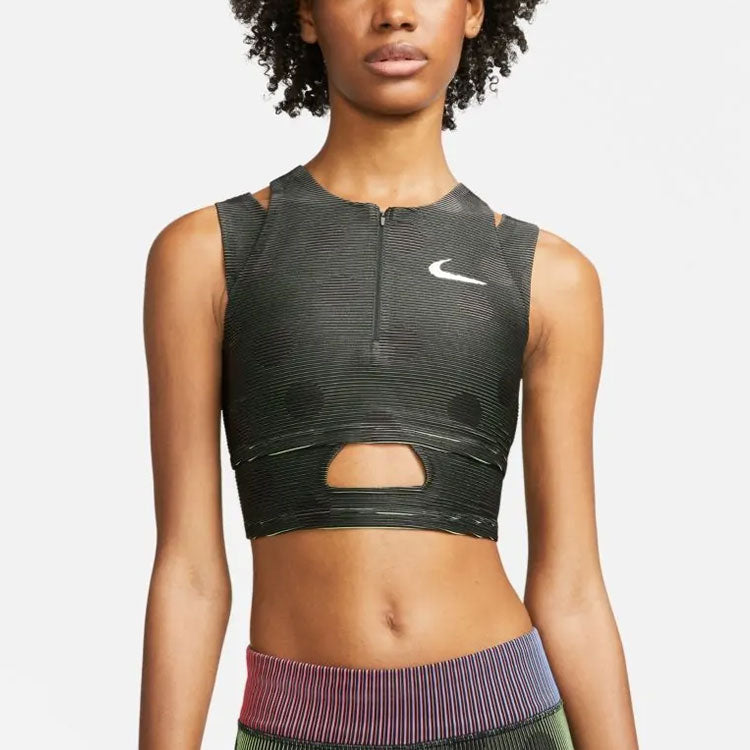 (WMNS) Nike x Off-White Crop Top 'Black Dot' CU2481-010