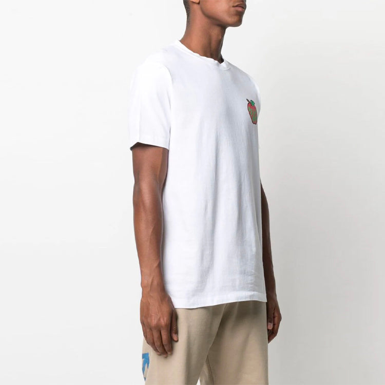 Off-White SS21 Chest Logo Printing Round Neck Short Sleeve Ordinary Version White OMAA027S21JER0220125