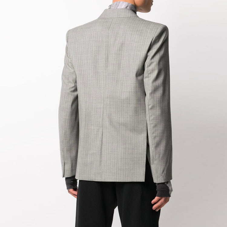 Off-White SS21 single breasted Jacket Gray OMEN006R21FAB0010600