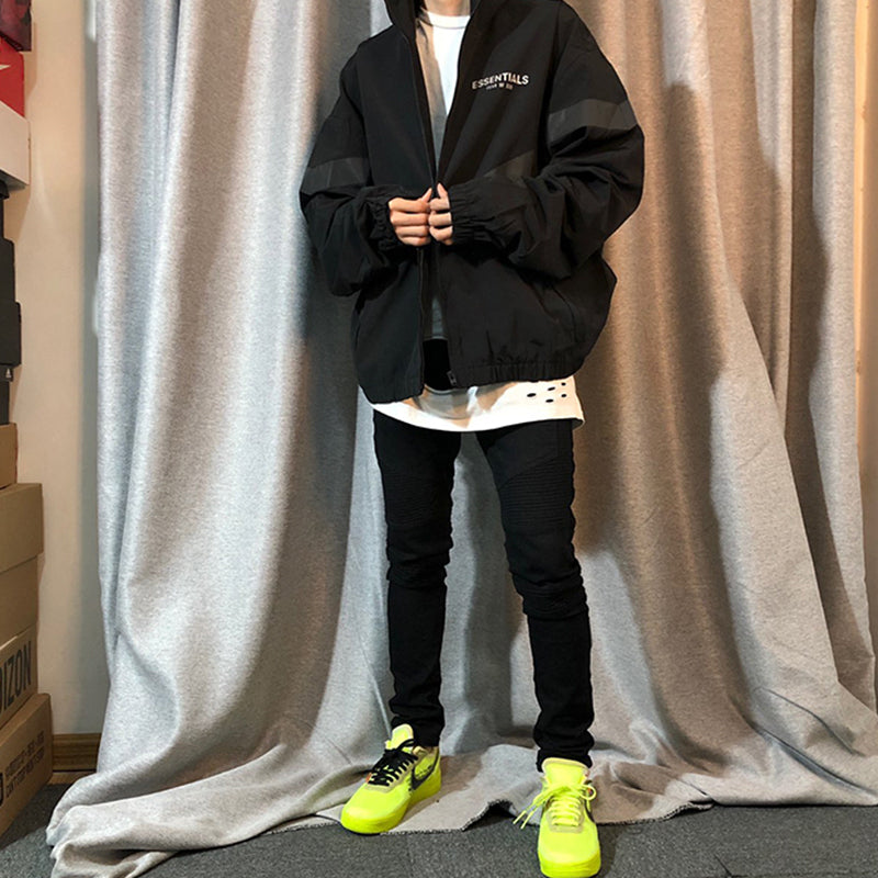Fear of God Essentials Hooded Jacket 'Black' FOG-FW19-11