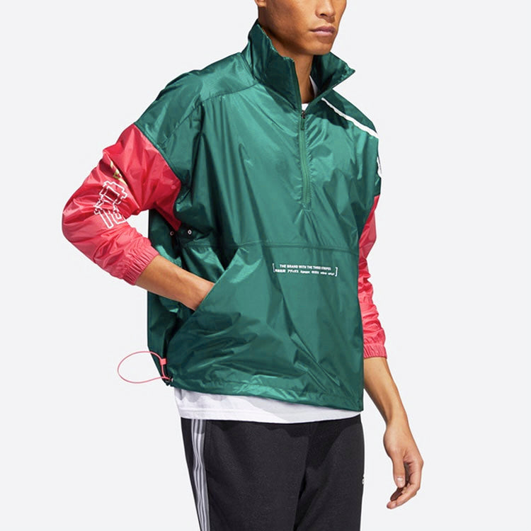 Men's adidas JKT Trans Casual Sports Jacket Forest Green FT2847