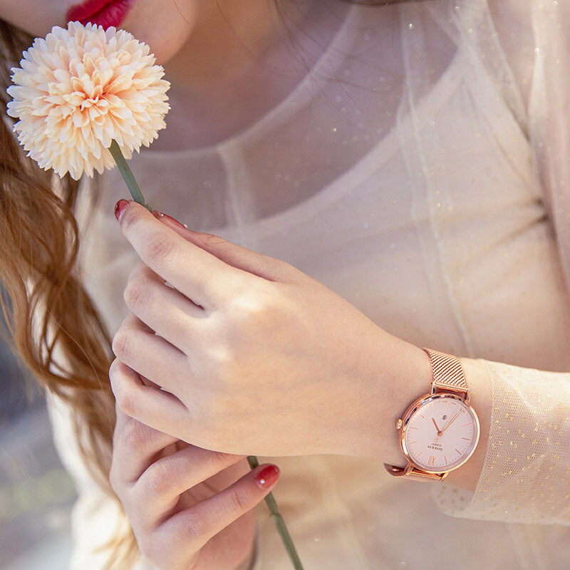 CASIO SHEEN Waterproof Quartz Sapphire Crystal Rose Gold Analog SHE-4539CGM-4AUPR