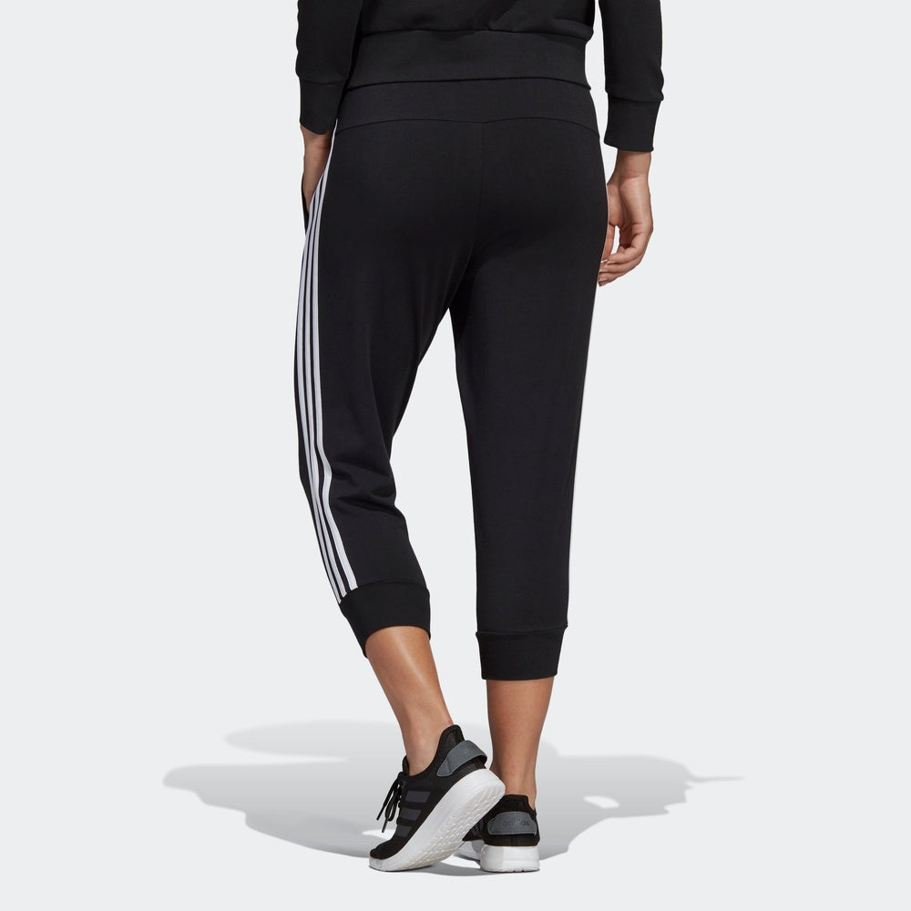(WMNS) adidas Essentials Solid 3/4 Pants Asia Sizing 'Black' DP2396