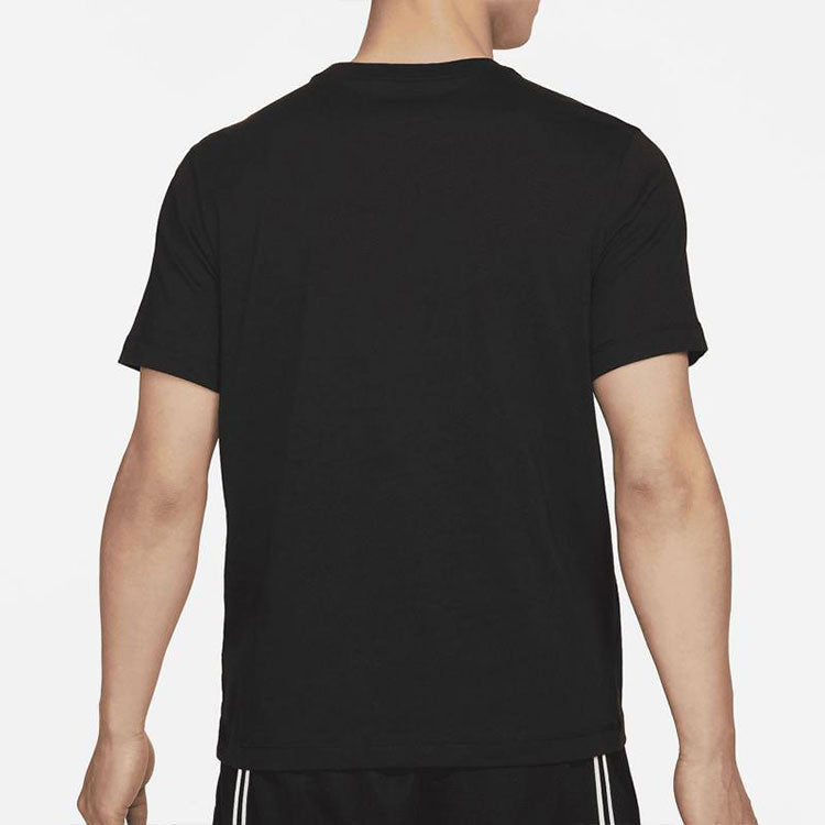 Men's Nike Kyrie Logo Basketball Sports Printing Round Neck Short Sleeve Black T-Shirt DD0780-010
