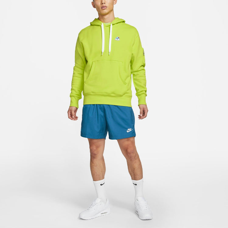 Nike Men's Sportswear Airmoji Ft W Cartoon Patch Sports Hooded Pullover For Green DA8738-389