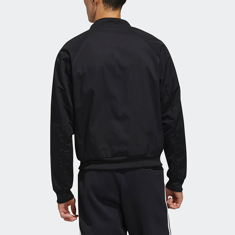 adidas M Id Bmb Jkt Ap Solid Color raglan sleeve Sports Jacket Black FN1674