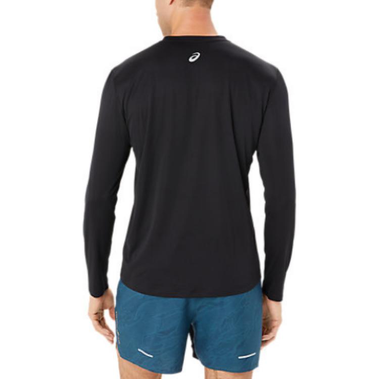 ASICS Fujitrail Logo Long Sleeve T-shirt 'Black Yellow' 2011C987-001