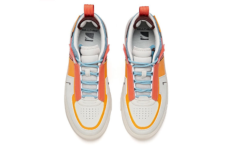 ANTA Skateboarding Series Sneakers 'White Orange Brown' 912048020-4
