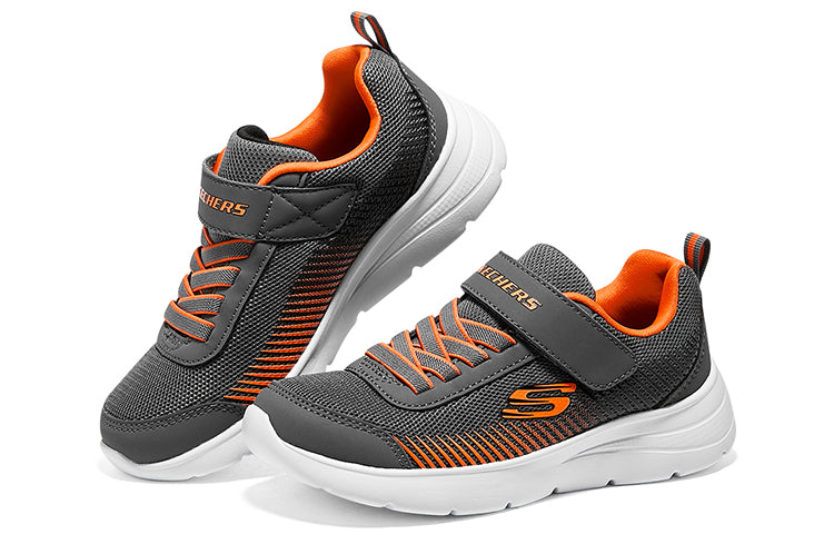 (GS) Skechers Microspec Gorza Shoes 'Grey Orange' 415016L-GYOR