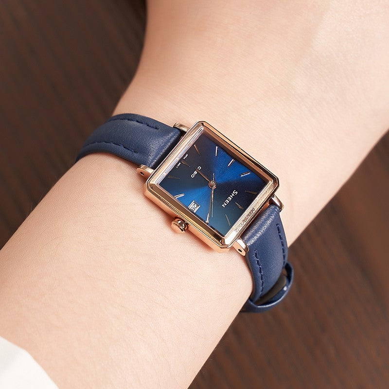 CASIO Quartz Waterproof Sapphire Crystal SHEEN Blue Analog SHE-4537GL-2AUPRD