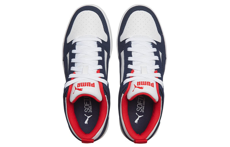 PUMA Rebound Layup Lo SD 'White Blue Red' 370539-05