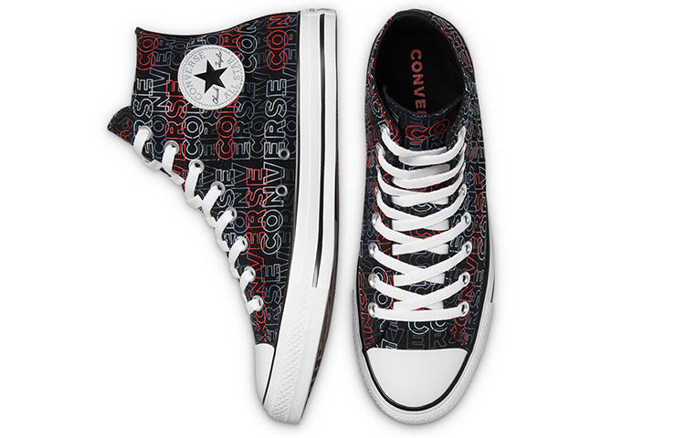 Converse Chuck Taylor All Star Canvas Shoes Black/White/Red 170108C