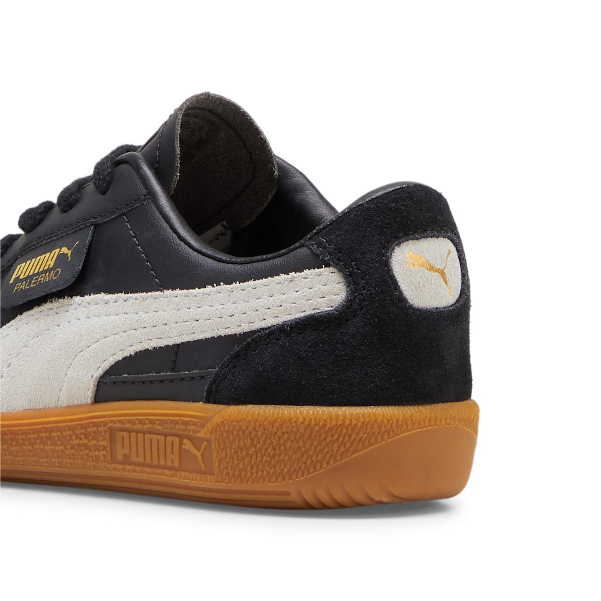(PS) Puma Palermo Leather 'Black Feather Grey Gum' 397276-03