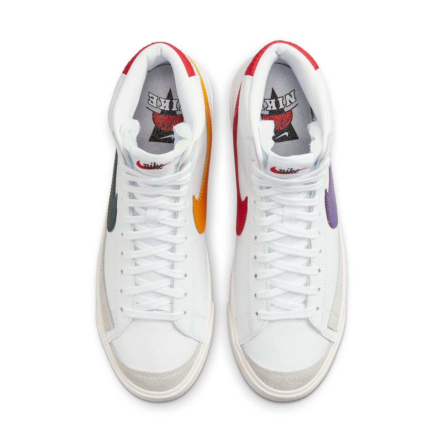 Nike Blazer Mid '77 Vintage 'Mismatched Basketball Leather Swooshes White' DQ7777-100