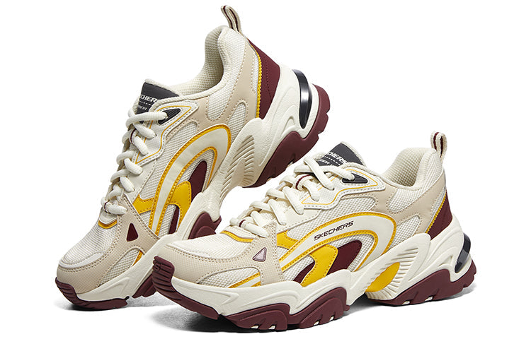 (WMNS) Skechers Stamina V2 'Beige Burgundy' 896245-BUMT
