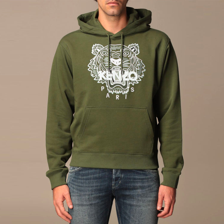 KENZO SS21 Tiger Head Embroidered Green FB55SW3104XA-51