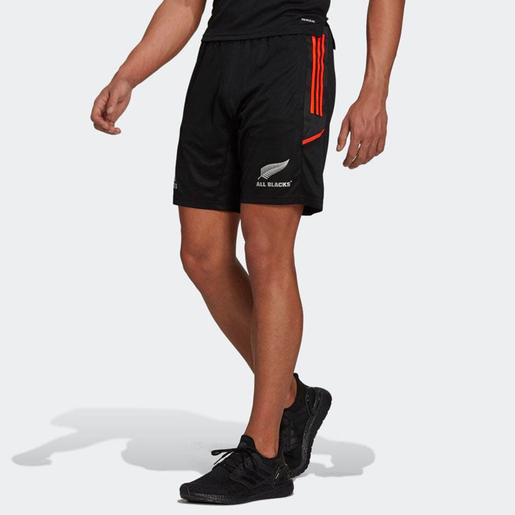 adidas Rugby Gym Shorts 'Black Red' GU3185