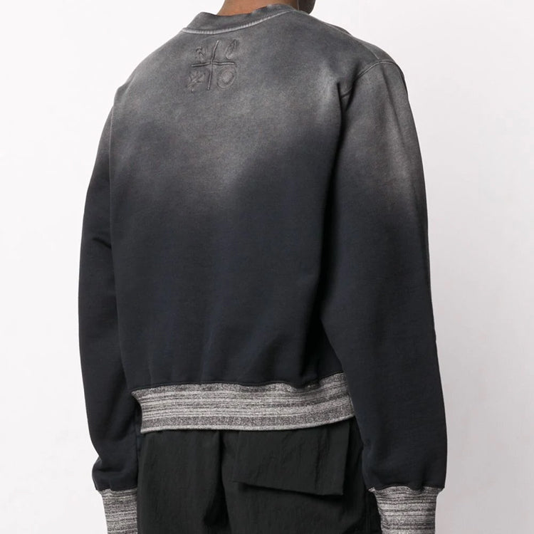 Men's KENZO Embroidered Alphabet Stand Collar Pullover Black FA5-5SW510-4MS-99