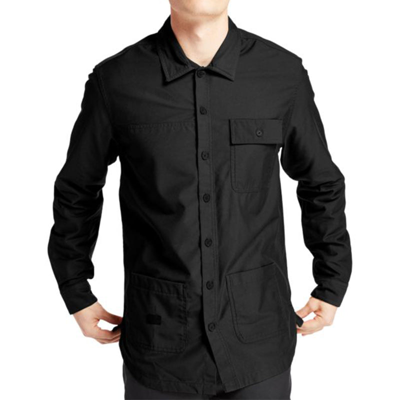 Men's Timberland Multiple Pockets Forked Shirt Jacket Black A2BD7001