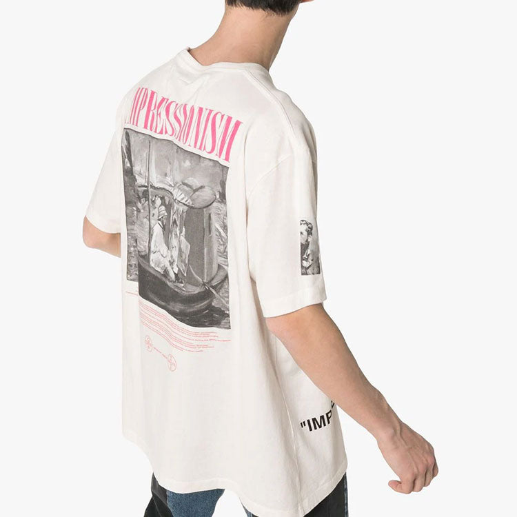 Off-White SS19 99 Back Logo Print Short Sleeve Oversize OMAA038R191850110288