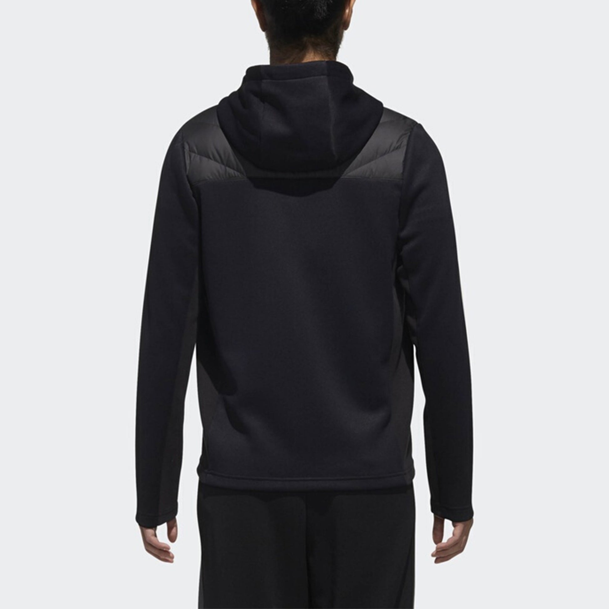 adidas neo M Dly Dwn Jkt Splicing Stay Warm Sports hooded down Jacket Black DM4348