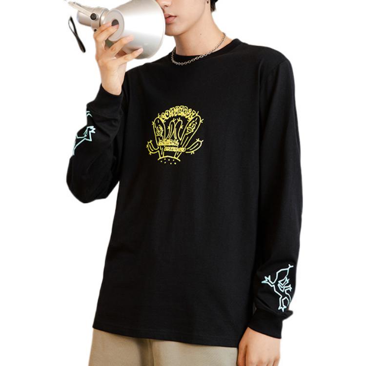 Converse Cactus Graphic Long Sleeve Tee Asia Sizing 'Black' 10023771-A01