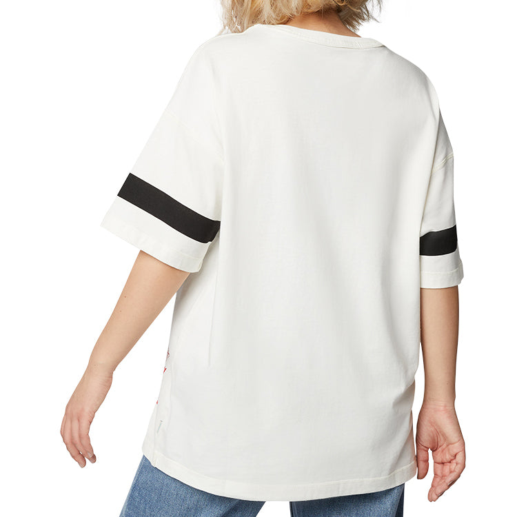 (WMNS) Converse Renew Alphabet Printing Short Sleeve White 10018928-A02