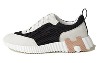 HERMES Bouncing Low Top Casual Shoes Women's Black White