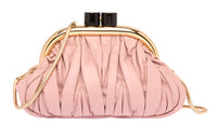 MIU MIU Soft Sheep Leather Handbag Shoulder Bags Women's Egg White Stone Color
