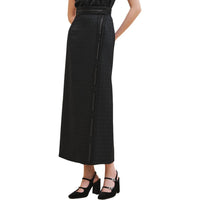 HERMES Mosaique FW24 Casual Long Skirts Women's Black