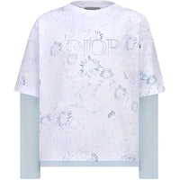 DIOR Kids' Apparel FW22 T Shirt Boys, Light Turquoise Kids'