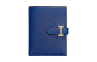 HERMES Bearn Mysore Goat Skin Wallet Women's 7T Electric Blue