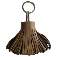 HERMES Lambskin Keychains Unisex Brown