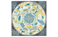 HERMES Silk Scarves Women's Blue