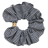CELINE Cotton, Brass Hair Tie Women's Blue