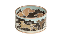 HERMES Enamel Rose Gold-Plated Bangles Women's Multicolor