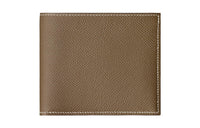 HERMES MC² Euclide Epsom Calfskin Wallet Unisex 18 Etoupe Elephant Gray