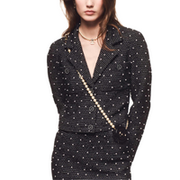 CHANEL FW24 Cropped Coats Women's Black White